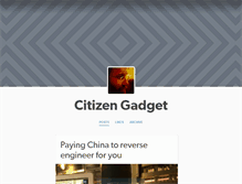 Tablet Screenshot of citizengadget.com